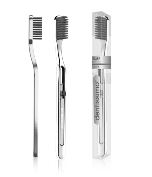 Зубна щітка Dentissimo  SILVER LIMITED EDITION, жорстка Зубна щітка Dentissimo  SILVER LIMITED EDITION, жорстка