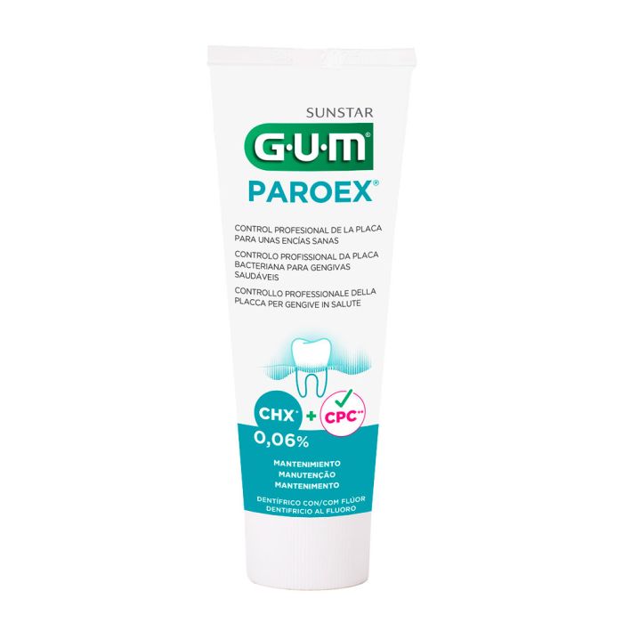 Зубна паста GUM PAROEX 0,06% СНХ, догляд за яснами, підтримуюча дія, 75 мл