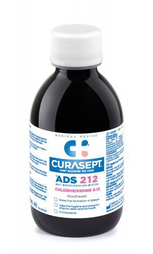 Ополіскувач CURASEPT ADS 212, 0,12% CHX, пролонгована дія проти бактерій, 200 мл