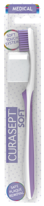 Зубна щітка CURASEPT SOFT MEDICAL LAVENDER, м'яка