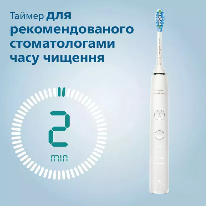 Звукова електрична щітка Philips Sonicare DiamondClean 9000 HX9911/27, насадка проти нальоту, 4 режими, 3 інтенсивності, чохол USB зарядка