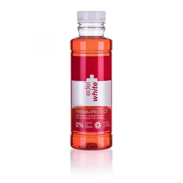 Ополіскувач Edel+White Fresh+Protect, свіжість та захист,  зі смаком грейпфрута і лайма, 400 мл Ополіскувач Edel+White Fresh+Protect, свіжість та захист,  зі смаком грейпфрута і лайма, 400 мл