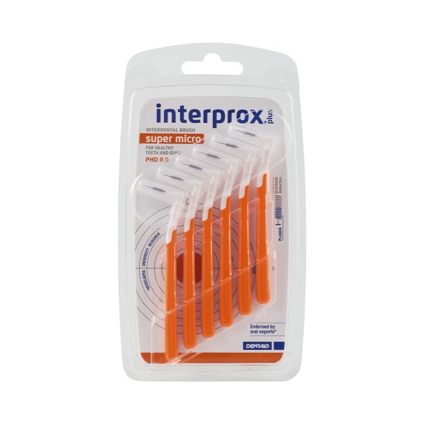Щітка міжзубна INTERPROX PLUS 2G SUPER MICRO, 0.9 мм, 6 шт.