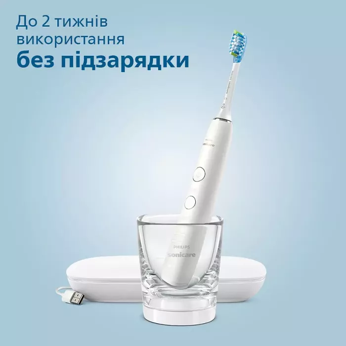 Звукова електрична щітка Philips Sonicare DiamondClean 9000 HX9911/27, насадка проти нальоту, 4 режими, 3 інтенсивності, чохол USB зарядка