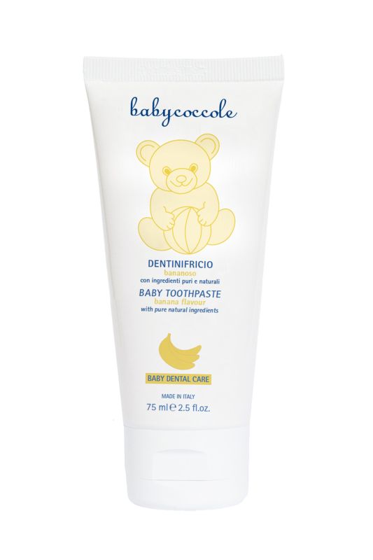 Дитяча зубна паста Babycoccole 0-6 років, банан, 75 мл