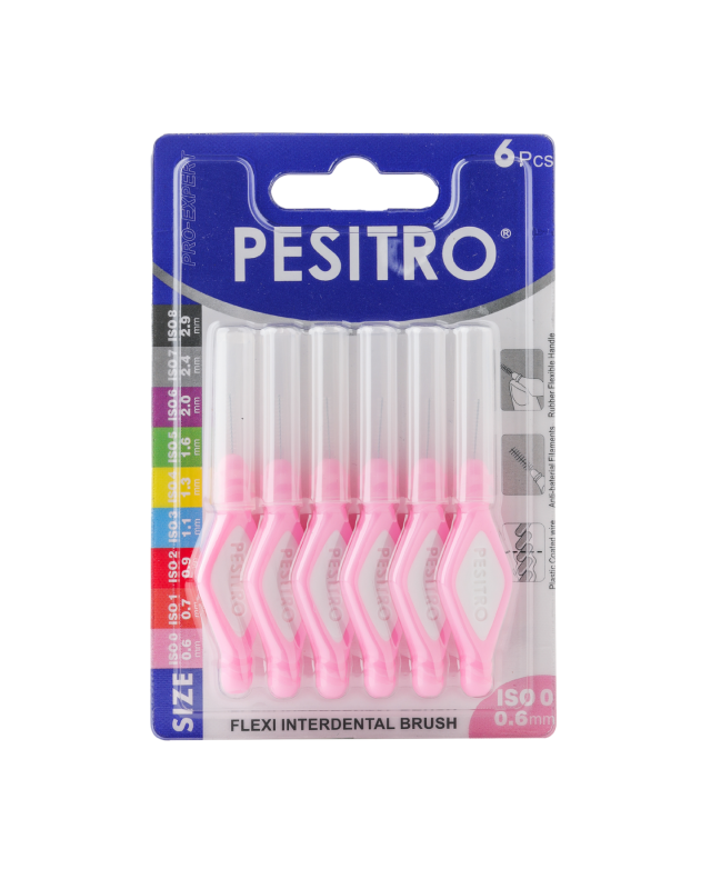 Набір міжзубних йоржиків Pesitro FLEXI 0,6 мм