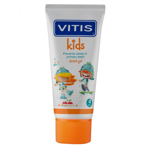 Дитячий гель-паста VITIS KIDS, 2-6 років, зі смаком вишні, 50 мл Дитячий гель-паста VITIS KIDS, 2-6 років, зі смаком вишні, 50 мл