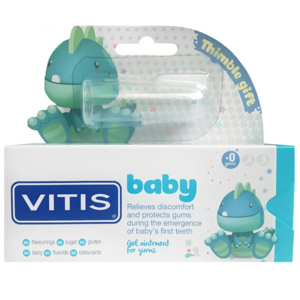 Дитячий гель-мазь VITIS BABY від 0 до 2 років, при прорізуванні зубів, 30 мл + силіконовий наперсток 1 шт. Дитячий гель-мазь VITIS BABY від 0 до 2 років, при прорізуванні зубів, 30 мл + силіконовий наперсток 1 шт.