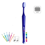 Дитяча зубна щітка Paro S27, двостороння, м'яка, 6 кольорів