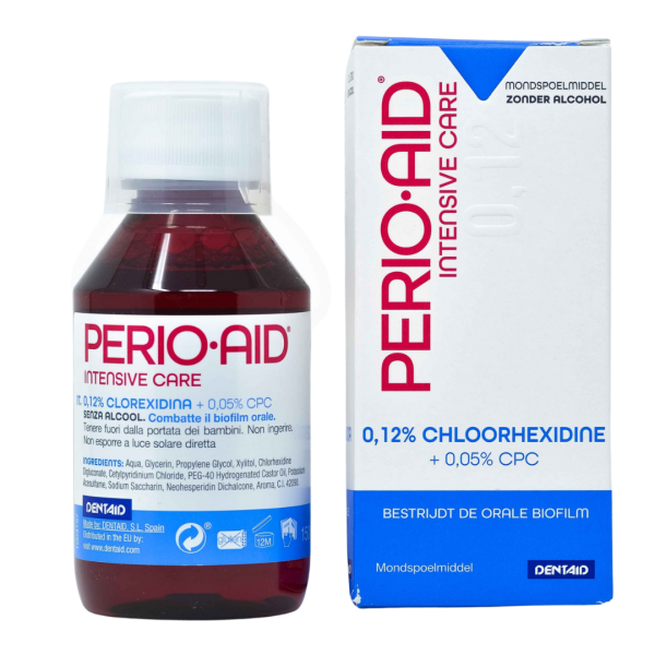 Ополіскувач PERIO-AID Intensive care, 0,12%,  інтенсивне зменшення бактерій в роті, 150 мл Ополіскувач PERIO-AID Intensive care, 0,12%,  інтенсивне зменшення бактерій в роті, 150 мл