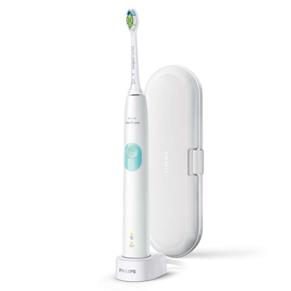 Звукова електрична щітка PHILIPS Sonicare ProtectiveClean 4300, HX6807/28, насадка для відбілювання+футляр, 1 режим 2 інтенсивності Звукова електрична щітка PHILIPS Sonicare ProtectiveClean 4300, HX6807/28, насадка для відбілювання+футляр, 1 режим 2 інтенсивності