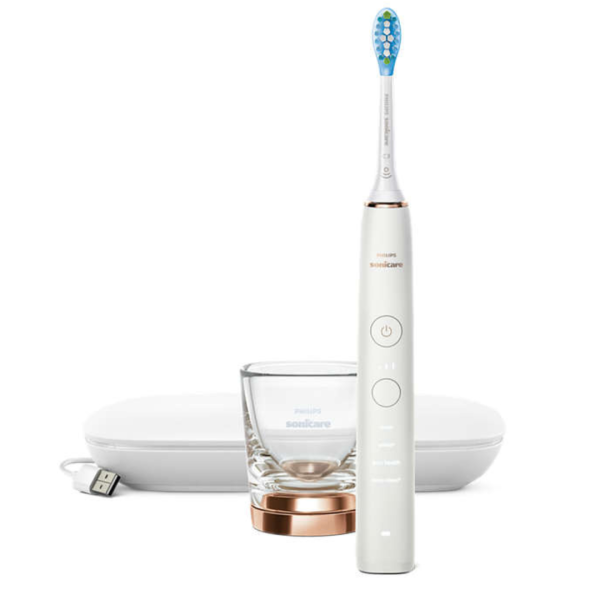 Звукова електрична щітка Philips Sonicare DiamondClean 9000 HX9911/94, насадка проти нальоту, 4 режими, 3 інтенсивності, чохол USB зарядка Звукова електрична щітка Philips Sonicare DiamondClean 9000 HX9911/94, насадка проти нальоту, 4 режими, 3 інтенсивності, чохол USB зарядка