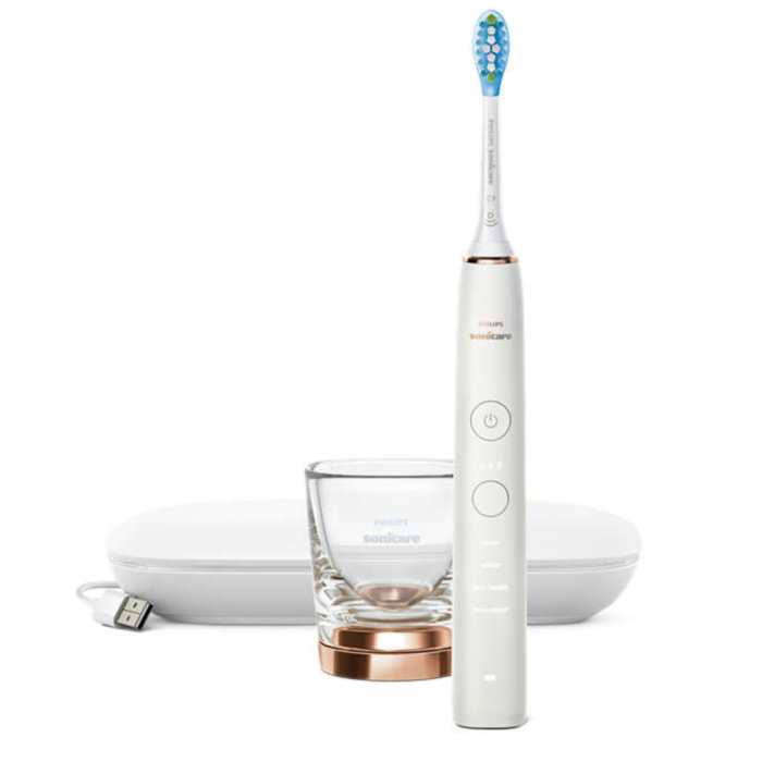 Звукова електрична щітка Philips Sonicare DiamondClean 9000 HX9911/94, насадка проти нальоту, 4 режими, 3 інтенсивності, чохол USB зарядка