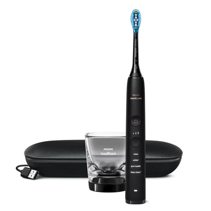 Звукова електрична щітка Philips Sonicare DiamondClean 9000 HX9911/09, насадка проти нальоту, 4 режими, 3 інтенсивності, чохол USB зарядка