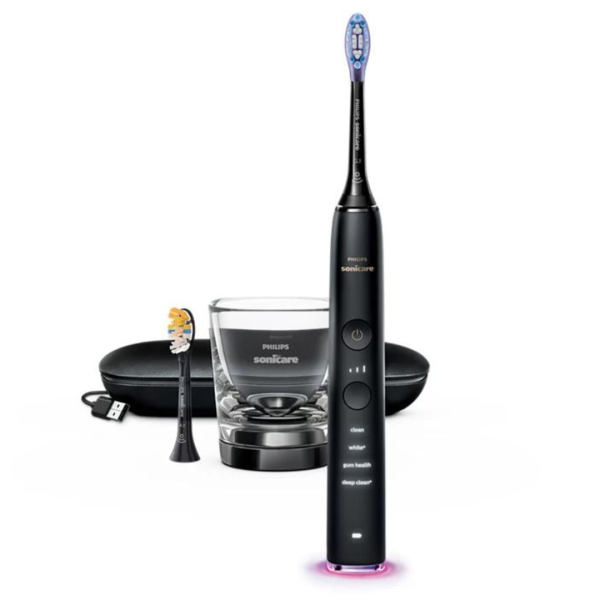 Звукова електрична щітка Philips Sonicare DiamondClean Smart 9400 HX9917/89, 2 насадки, 4 режими, 3 інтенсивності, чохол USB зарядка Звукова електрична щітка Philips Sonicare DiamondClean Smart 9400 HX9917/89, 2 насадки, 4 режими, 3 інтенсивності, чохол USB зарядка