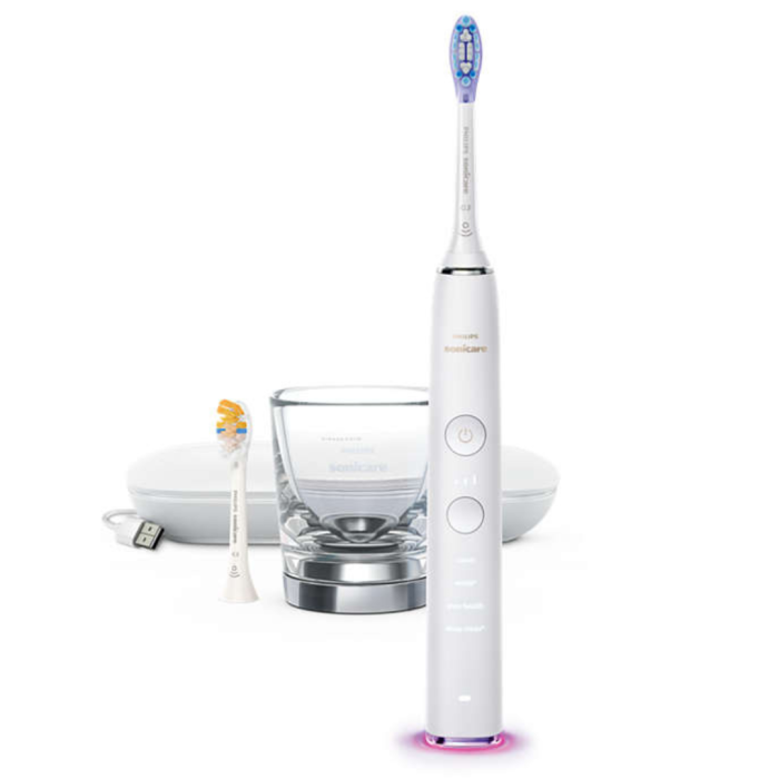 Звукова електрична щітка Philips Sonicare DiamondClean Smart 9400 HX9917/88, 2 насадки, 4 режими, 3 інтенсивності, чохол USB зарядка