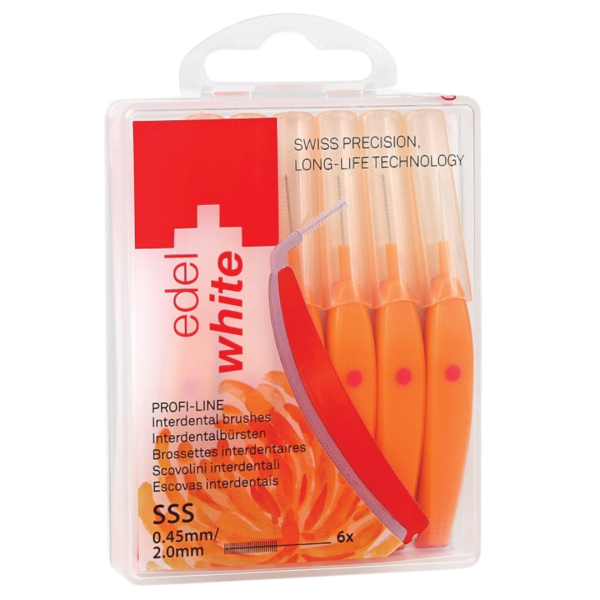 Щітка міжзубна Edel+White EasyFlex SSS 0,45/2 мм, 6 шт Щітка міжзубна Edel+White EasyFlex SSS 0,45/2 мм, 6 шт