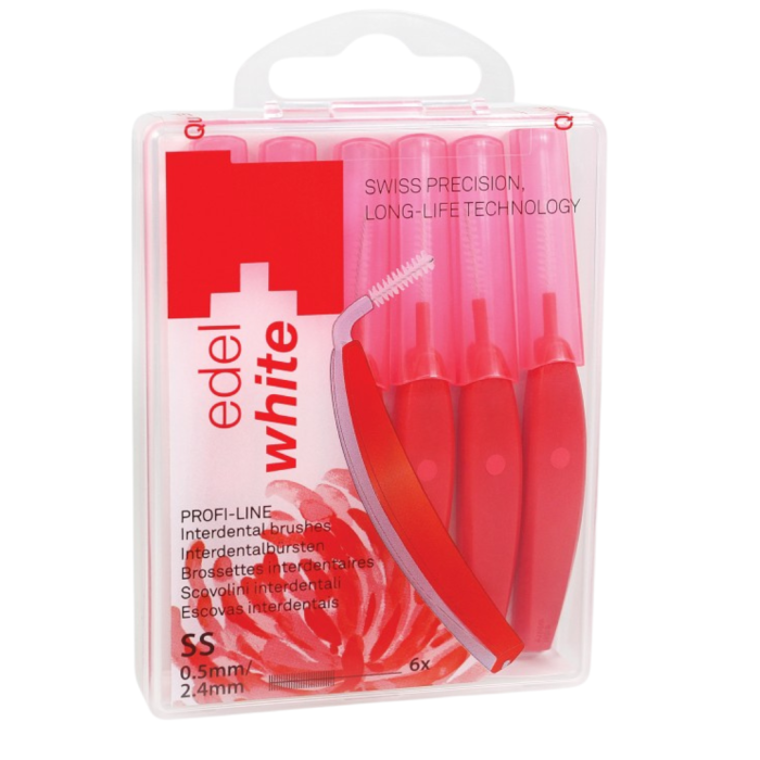 Щітка міжзубна Edel+White EasyFlex SS 0,5/2,4 мм, 6 шт