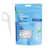 Зубний флос The Humble Co. Pro, подвійна нитка, м'ята, покриття фторидом, 40 шт.