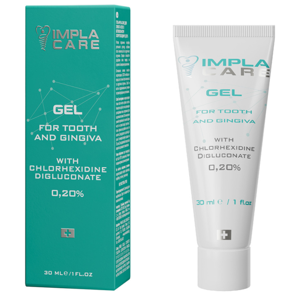 Гель ImрlaCare антибактеріальний для зубів та ясен, СНХ 0,20%, 30 мл