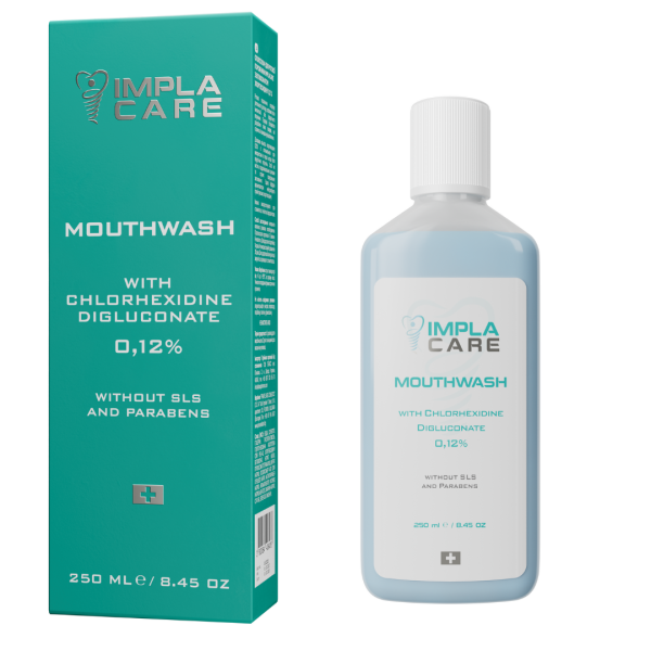 Ополіскувач ImplaCare, антибактеріальний СНХ 0,12%, 250 мл