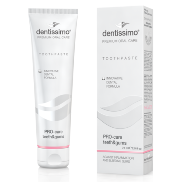 Зубна паста Dentissimo PRO-CARE TEETH & GUMS, догляд за зубами та яснами, 75 мл Зубна паста Dentissimo PRO-CARE TEETH & GUMS, догляд за зубами та яснами, 75 мл