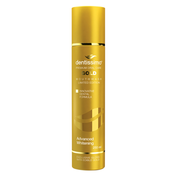 Ополіскувач Dentissimo Advanced Whiitening Gold, відбілюючий, 250 мл