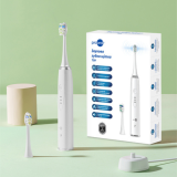 Звукова зубна щітка Prooral T09, 3 режими, 2 насадки, біла