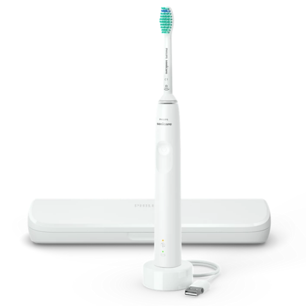 Звукова електрична щітка PHILIPS Sonicare Gemini 3100, HX3673/13, 1 насадка ProResults, 1 режим + дорожній чохол Звукова електрична щітка PHILIPS Sonicare Gemini 3100, HX3673/13, 1 насадка ProResults, 1 режим + дорожній чохол