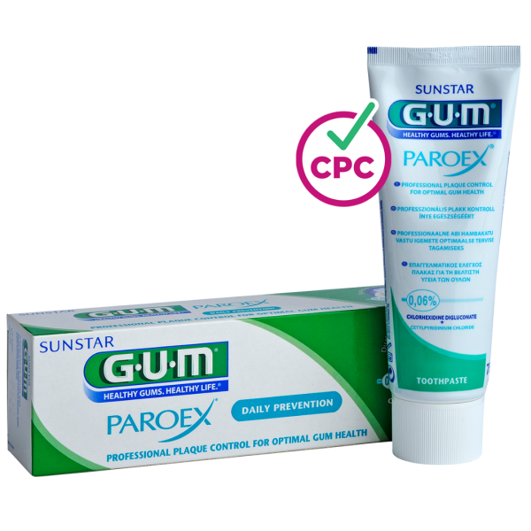 Зубна паста GUM PAROEX 0,06% СНХ, догляд за яснами, підтримуюча дія, 75 мл Зубна паста GUM PAROEX 0,06% СНХ, догляд за яснами, підтримуюча дія, 75 мл