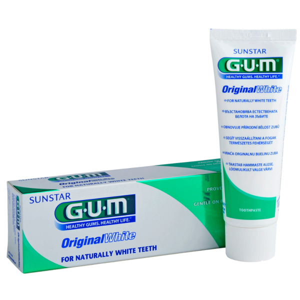 Зубна паста GUM Original White, відбілююча, 75 мл Зубна паста GUM Original White, відбілююча, 75 мл