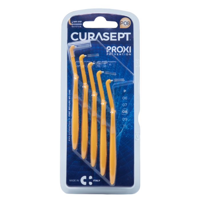 Щітка міжзубна CURASEPT Proxi Angle Prevention P08 – 0,8 мм, 5 шт