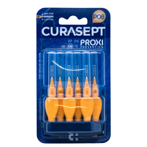 Щітка міжзубна CURASEPT Proxi Prevention P08 – 0,8 мм, 6 шт Щітка міжзубна CURASEPT Proxi Prevention P08 – 0,8 мм, 6 шт