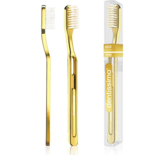 Зубна щітка Dentissimo MEDIUM GOLD LIMITED EDITION, середня жорсткість