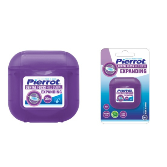 Зубна нитка Pierrot Expanding розширюється, містить Алое Вера, 30 м