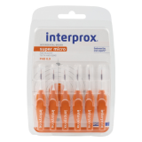 Щітка міжзубна INTERPROX 4G SUPER MICRO, 0.9 мм, 6 шт.