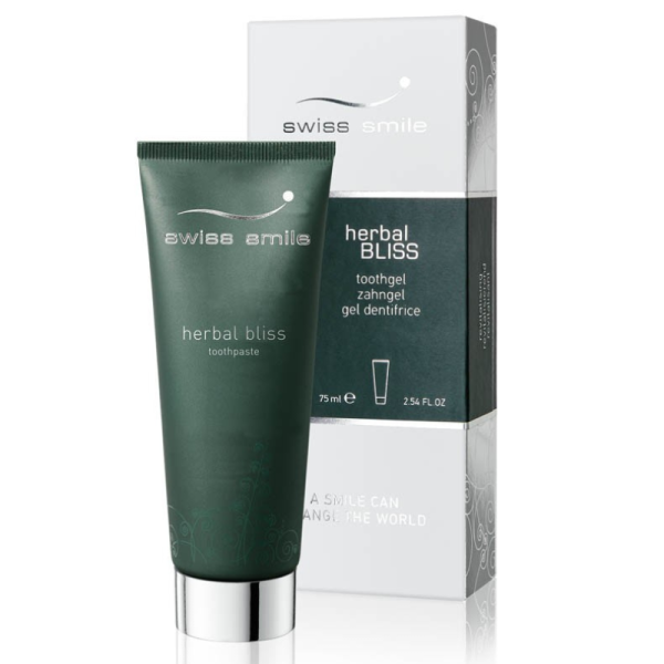 Зубна паста Swiss Smile Herbal Bliss, вітамінно-трав'яна 75 мл Зубна паста Swiss Smile Herbal Bliss, вітамінно-трав'яна 75 мл