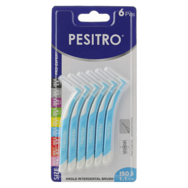 Щітка міжзубна Pesitro L-shape 1.1 мм, 6 шт. Щітка міжзубна Pesitro L-shape 1.1 мм, 6 шт.