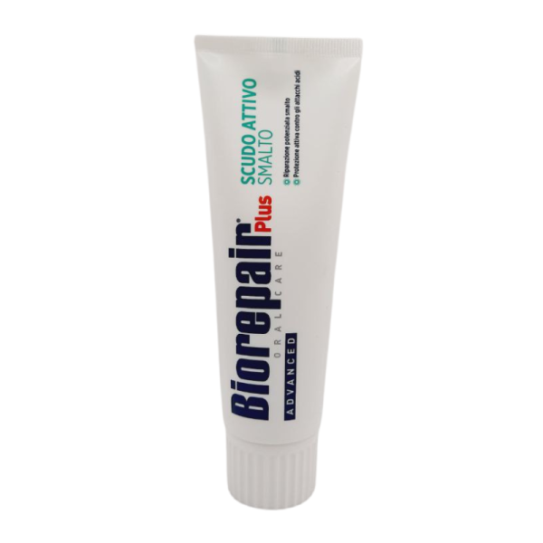 Зубна паста Biorepair Plus Scudo Attivo Smalto, екстра досконалий захист, 75 мл Зубна паста Biorepair Plus Scudo Attivo Smalto, екстра досконалий захист, 75 мл