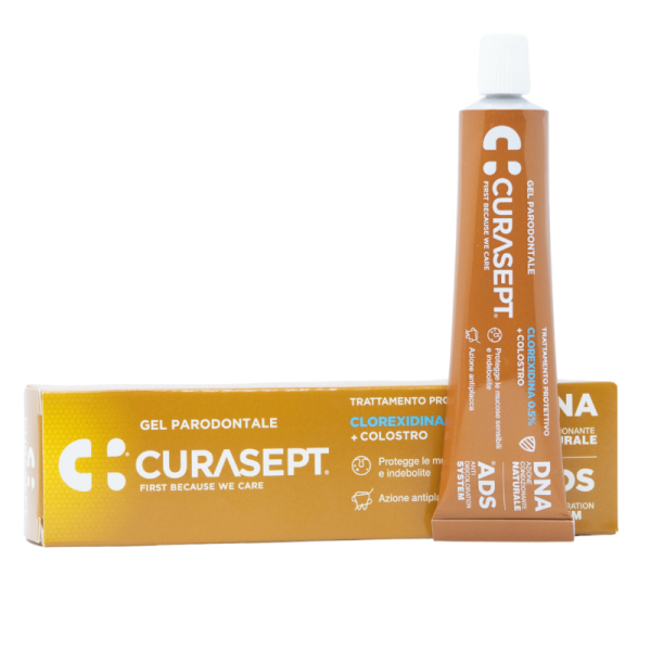 Гель для ясен CURASEPT ADS PROTECTIVE 0,5% CHX, захисна дія +молозиво, 30 мл Гель для ясен CURASEPT ADS PROTECTIVE 0,5% CHX, захисна дія +молозиво, 30 мл