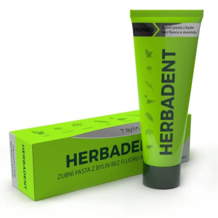 Зубна паста Herbadent HOMEO паста без фтору та ментолу, 100 г