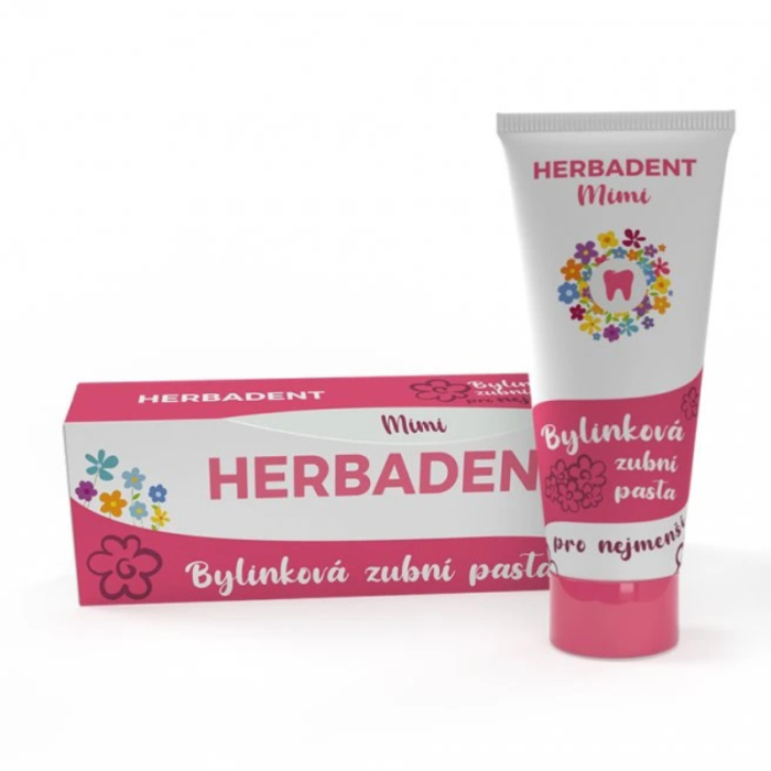 Дитяча зубна паста Herbadent Mimi, ревіталізуюча без фтору, 50 г.
