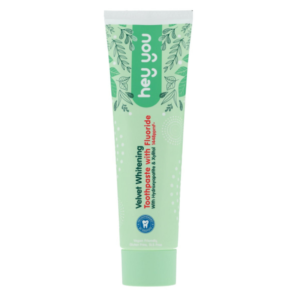 Зубна паста  Hey You Velvet Whitening, відбілююча, реміналізуюча, 100 мл Зубна паста  Hey You Velvet Whitening, відбілююча, реміналізуюча, 100 мл