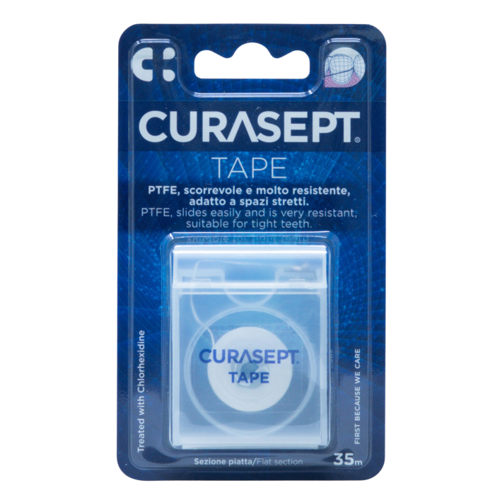 Зубна стрічка CURASEPT TAPЕ з хлоргексидином, 35 м