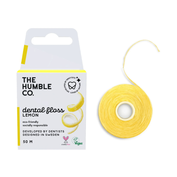 Зубна нитка Humble Со. зі смаком лимону, 50м