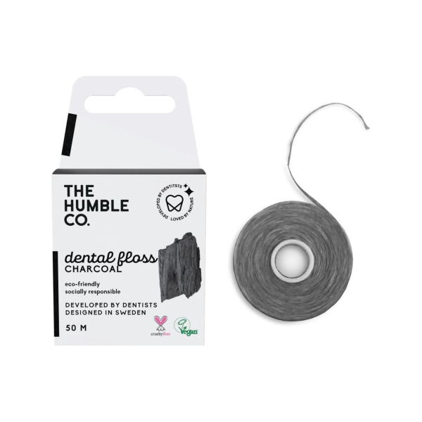 Зубна нитка Humble Со. з вугіллям, 50м