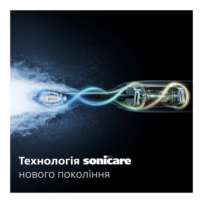 Звукова електрична щітка PHILIPS Sonicare 5500, HX7111/01, 1 насадка для відбілювання, 2 режими