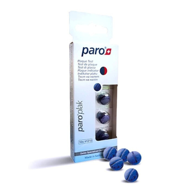 Пігулки paro® plak 2-тонові для індикації зубного нальоту, 10 шт.