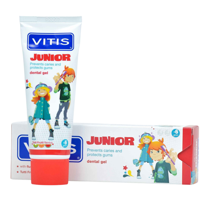 Дитяча гель-паста VITIS JUNIOR, від 6 років, фруктовий смак, 75 мл