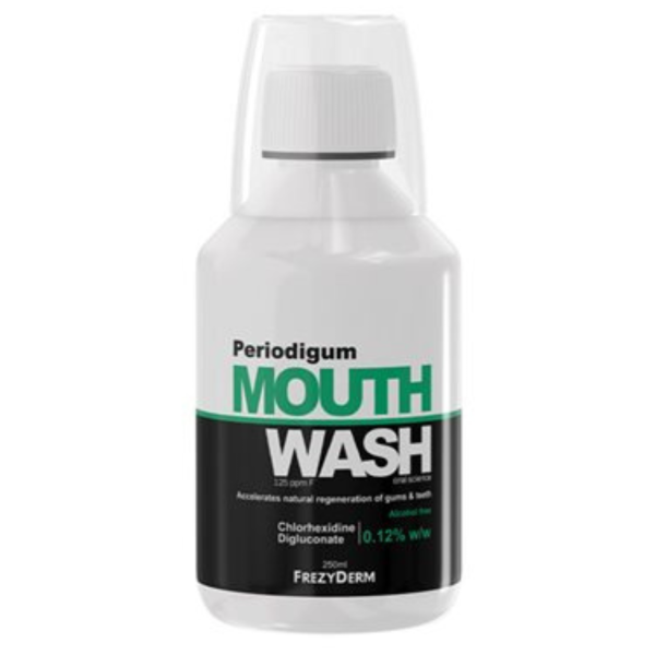 Ополіскувач FrezyDerm Periodigum, СHX 0.12%+фтор, проти пародонтиту, 250 мл